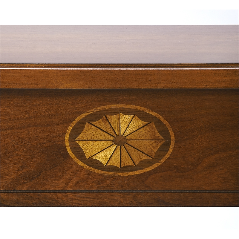 Butler Specialty Masterpiece Demilune Console Table In Olive Ash Burl