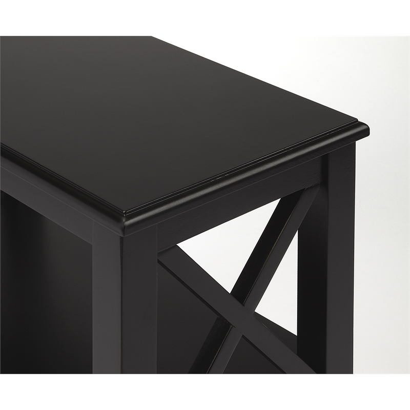 Butler Specialty Masterpiece 2 Shelf Petite Bookcase In Black Licorice