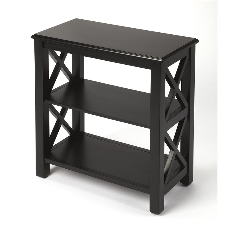 Butler Specialty Masterpiece 2 Shelf Petite Bookcase In Black Licorice