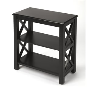 Butler Specialty Masterpiece 2 Shelf Petite Bookcase In Black Licorice