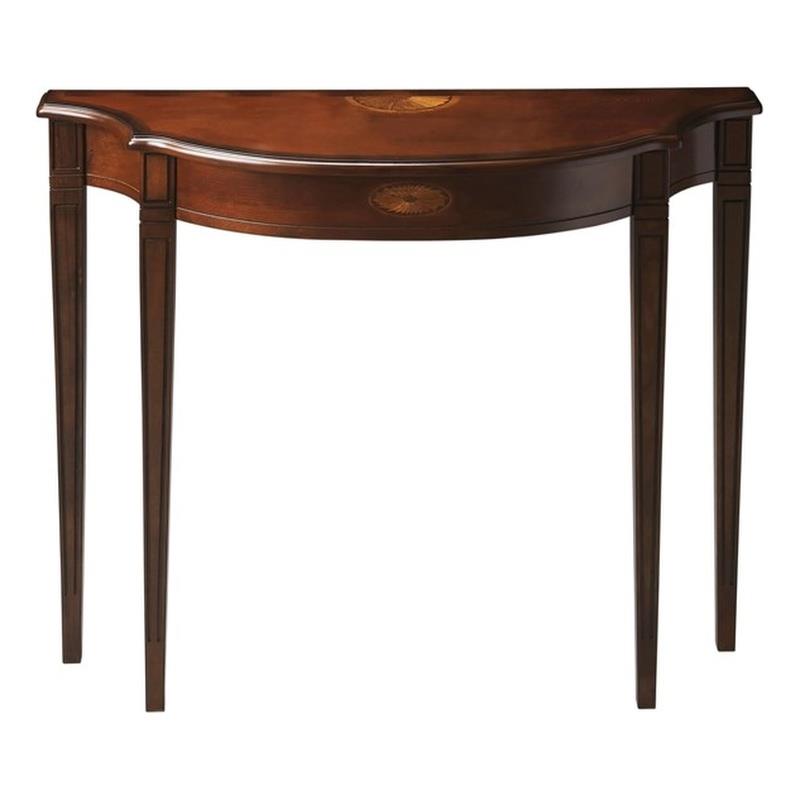Butler Specialty Company Demilune Console Table In Cherry