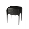 Butler Specialty Company End Table Nightstand Bedside Rectangle in Wood - Black