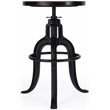 Butler Specialty Industrial Chic Adjustable Bar Stool In Dark Brown