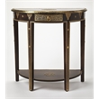 Butler Specialty Artifacts Demilune Console Wood Table In Dark Brown