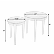 Butler Specialty Company Lacey Round Nest Of Tables In Cocoa