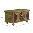 Butler Specialty Artifacts Mesa Carved Wood Trunk Coffee Table