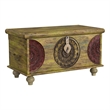 Butler Specialty Artifacts Mesa Carved Wood Trunk Coffee Table