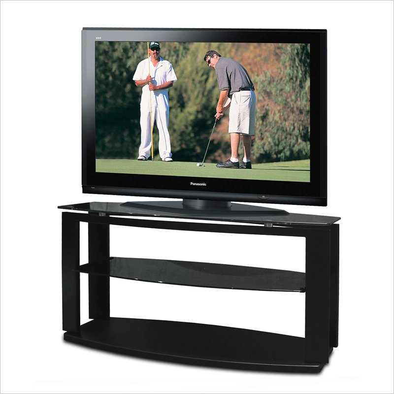 Tech Craft Sorrento 50 Inch Metal Plasma/LCD TV Stand in Black [146107 