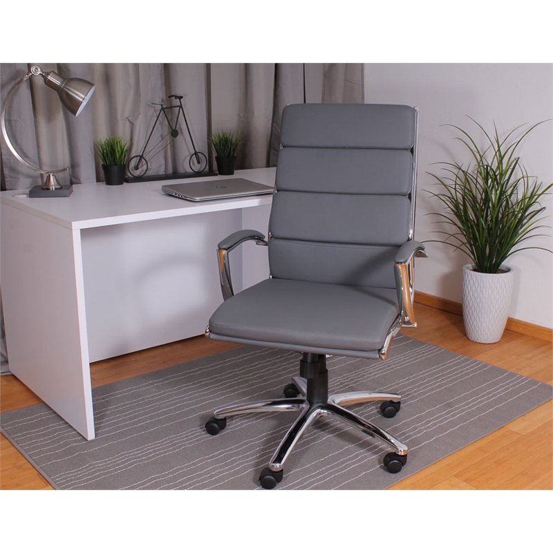 Boss Office CaressoftPlus Executive Chair in Gray