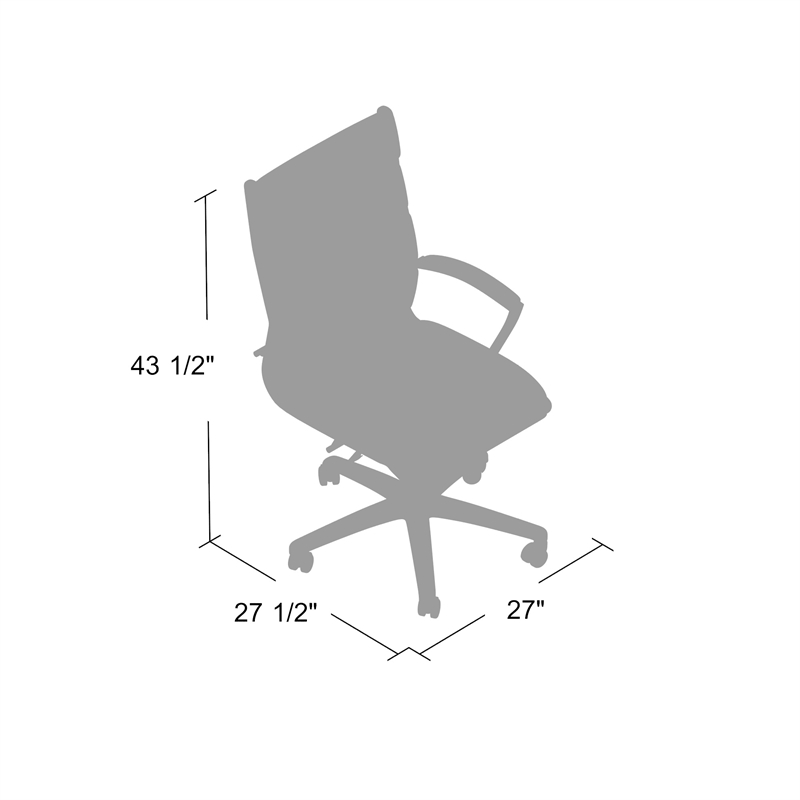Boss Office CaressoftPlus Executive Chair in Gray