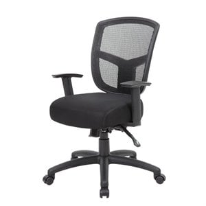 Boss Office Contract Mesh Task Chair in Black