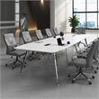Boss Office LeatherPlus Executive Chair with Arms in Gray