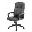 Boss Office Products Caressoftplus Vinyl Executive High Back Chair in Black