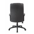 Boss Office Products Caressoftplus Vinyl Executive High Back Chair in Black