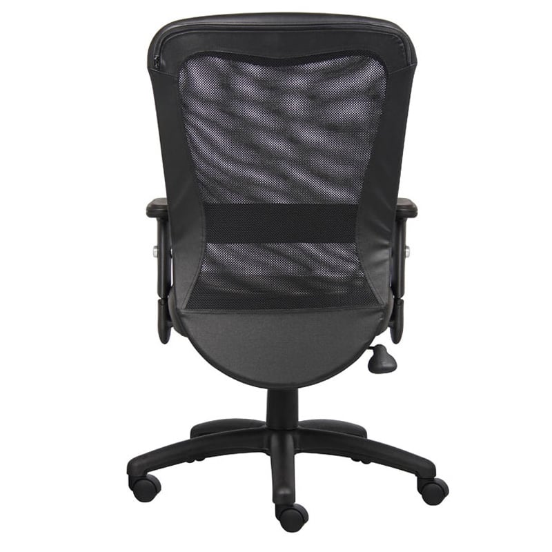 Boss Office Products Web Mesh Back Task Chair with Nylon Base in Black
