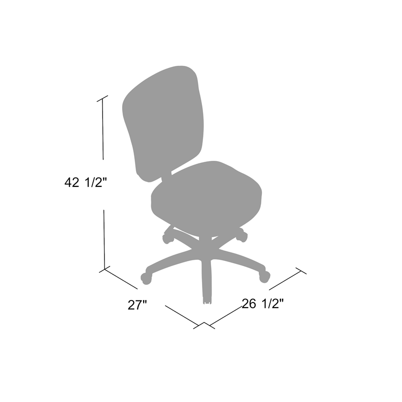 Boss Office Products Black Leather Task Chair