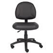 Boss Office Products Adjustable Black Leather Deluxe Posture Office Chair