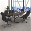 Boss Mid Century Mod Executive Conference Chair in Black