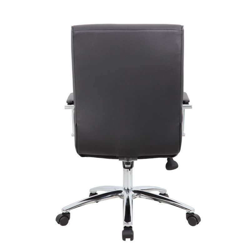 Boss Mid Century Mod Executive Conference Chair in Black