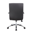 Boss Mid Century Mod Executive Conference Chair in Black