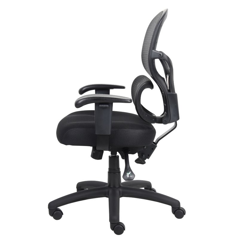 Boss Multi-Function Mesh Task Chair with Headrest