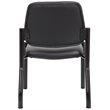 Boss Office Big and Tall Faux Leather Guest Chair in Black