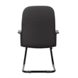 Boss Office Products Mid-Back Fabric Guest Chair in Black