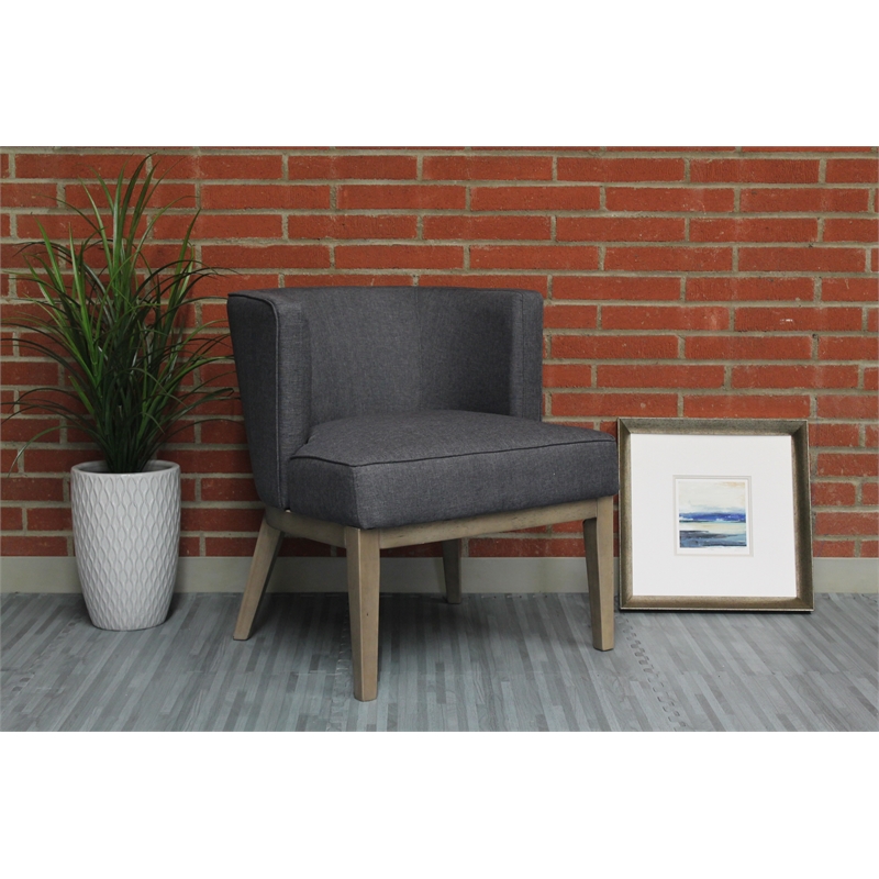 Boss Office Ava Accent Chair in Slate Grey