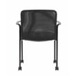 Boss Office Mesh Guest Chair with Casters in Black