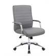 Boss Office Modern Executive Conference Chair in Grey