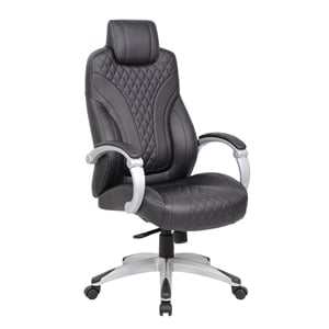 Boss Office Executive Hinged Arm Chair in Black