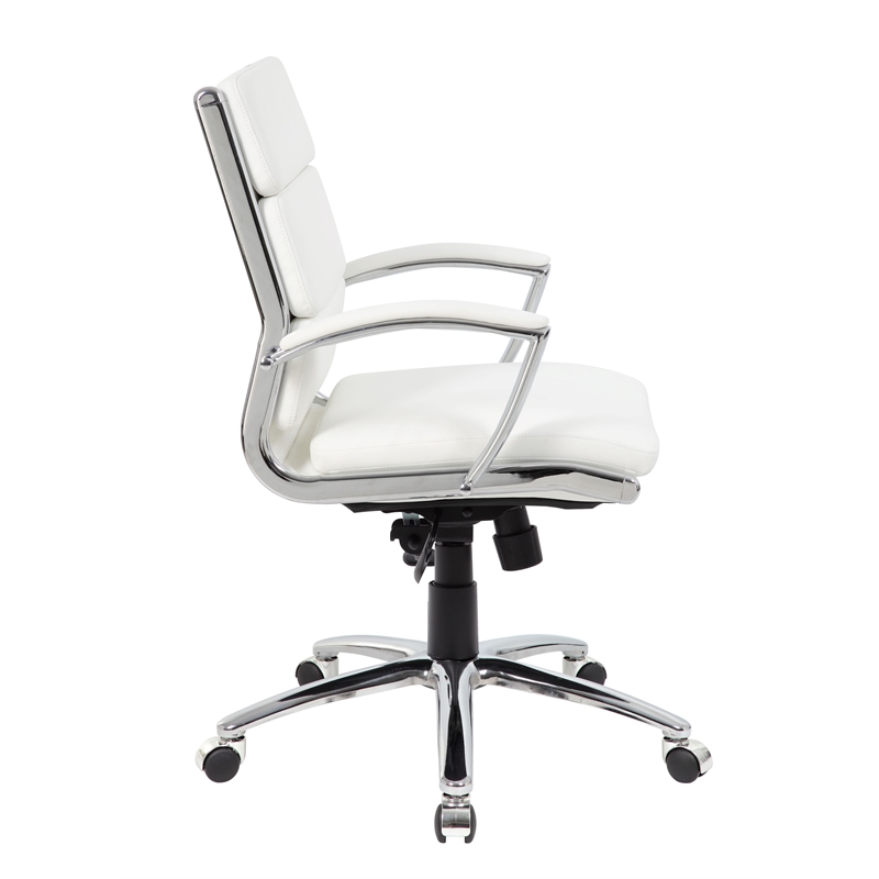 Boss Office Executive CaressoftPlus Chair with Metal Chrome Finish in Mid Back