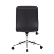 Boss Office Modern Faux Leather Tufted Ergonomic Office Swivel Chair in Black