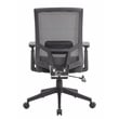 Boss Office Mesh Back Vinyl Task Chair with Synchro-Tilt in Black