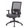 Boss Office Mesh Back Vinyl Task Chair with Synchro-Tilt in Black