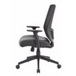 Boss Office Mesh Back Vinyl Task Chair with Synchro-Tilt in Black