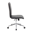 Boss Office Vinyl Armless Hospitality Chair in Black