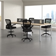 Boss Office Products Flip Arm Mesh Stool in Black