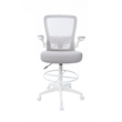 Boss Office Products Flip Arm Mesh Stool in Gray