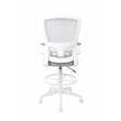 Boss Office Products Flip Arm Mesh Stool in Gray