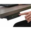 Boss Office Products Motorized Standing Metal Desk Base in Silver