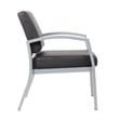 Boss Office Products Conrad Guest/Reception Aluminum Chair in Black