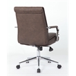 Boss Office Products Charlotte Pillow Top Vinyl Task Chair in Brown