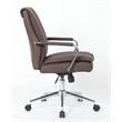 Boss Office Products Charlotte Pillow Top Vinyl Task Chair in Brown
