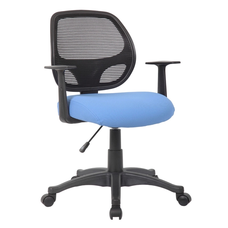 Boss Office Products Mesh Fabric Seat Cover in Light Blue