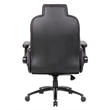 Boss Office Products Heavy Duty Caressoftplus Vinyl Executive Chair in Black