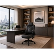 Boss Office Products Heavy Duty Caressoftplus Vinyl Executive Chair in Black