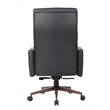 Boss Office Products Sterling Executive Vinyl Chair in Black