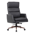 Boss Office Products Sterling Executive Vinyl Chair in Black