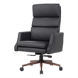 Boss Office Products Sterling Executive Vinyl Chair in Black